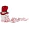 Plush Snowmen in Hats Christmas Ornaments - 12.5" - Set of 3